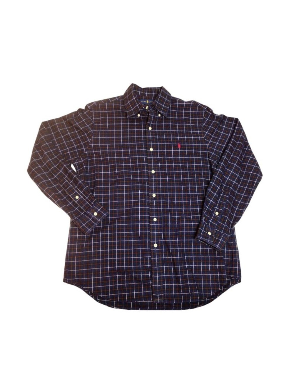 Ralph Lauren Men's Classic Fit Tilden Plaid Flannel Shirt L Pony Preppy Career